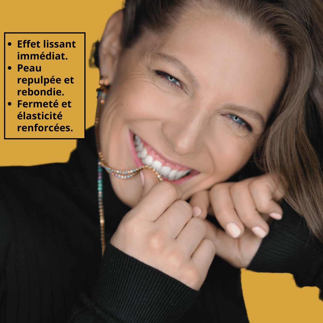 Peau lissée et raffermie en quelques jours