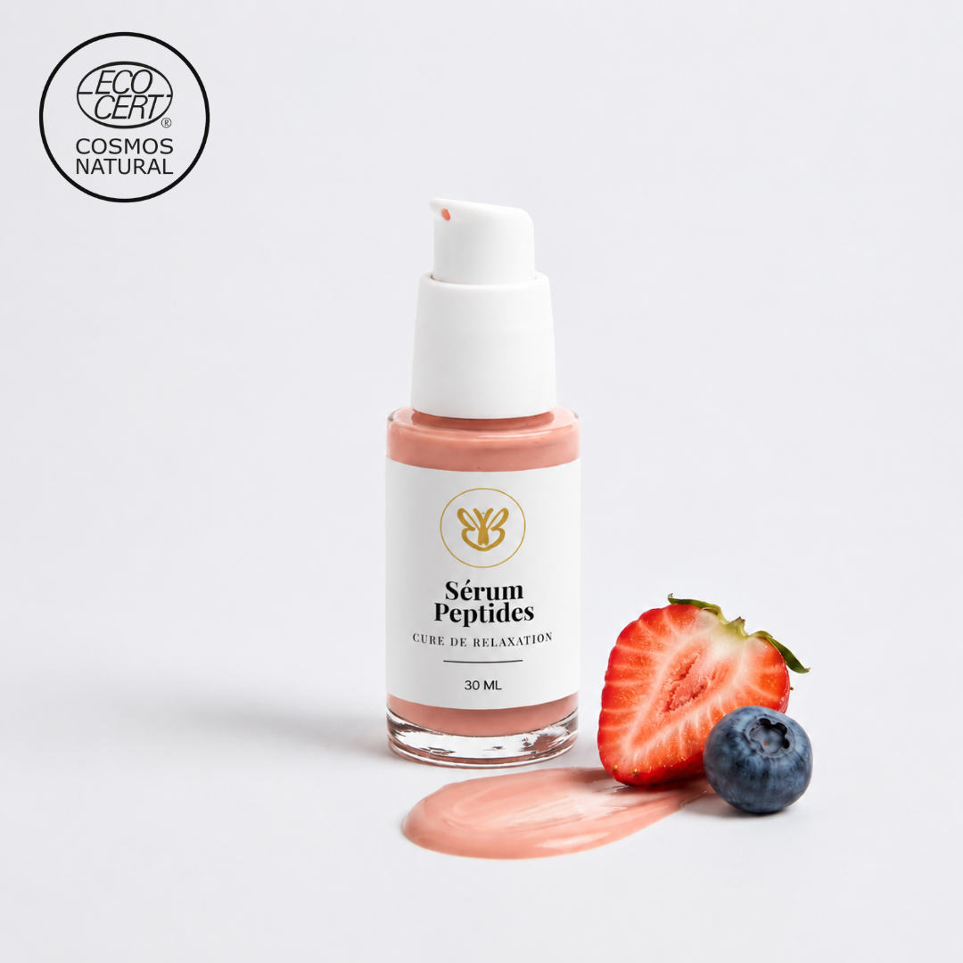 Sérum aux peptides pour détendre les traits des peaux matures